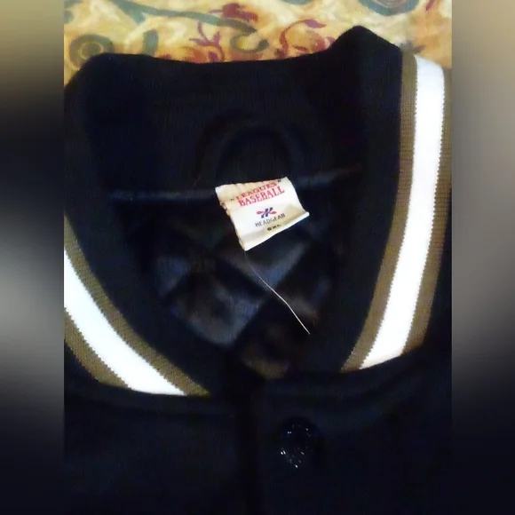 New Orleans Pelicans Negro League Baseball Wool Letterman Jacket Men's 5XLT Blk - Picture 8 of 16